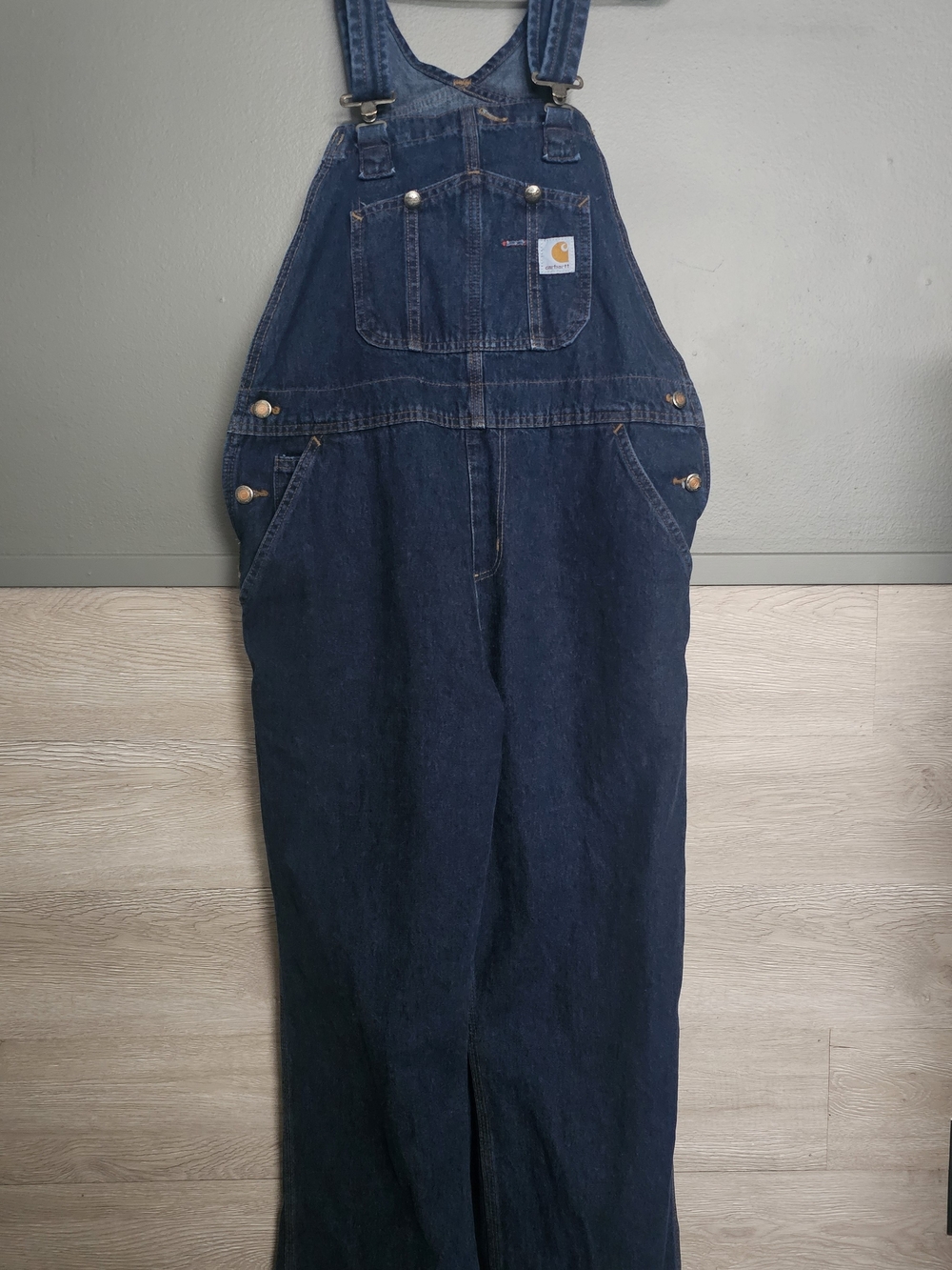 Carhartt Dark Blue Denim Overalls